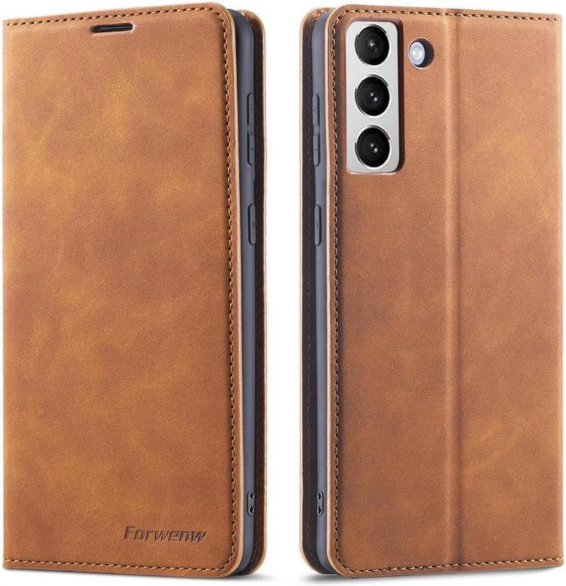 BONAEVER BONAEVER Case Samsung Galaxy S24 FE 6.7 PU Leather Wallet Brown — product photo
