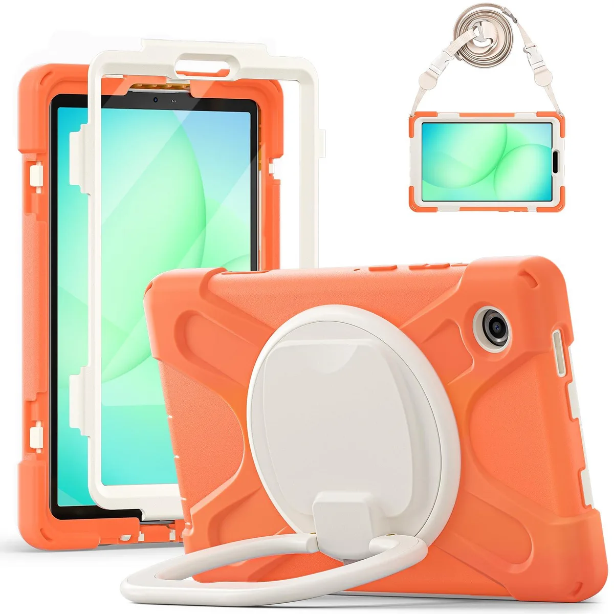Timoom Timoom Rugged Silicone Case Coral Orange 8.7" Tab A11 2025 A9 2023 — product photo