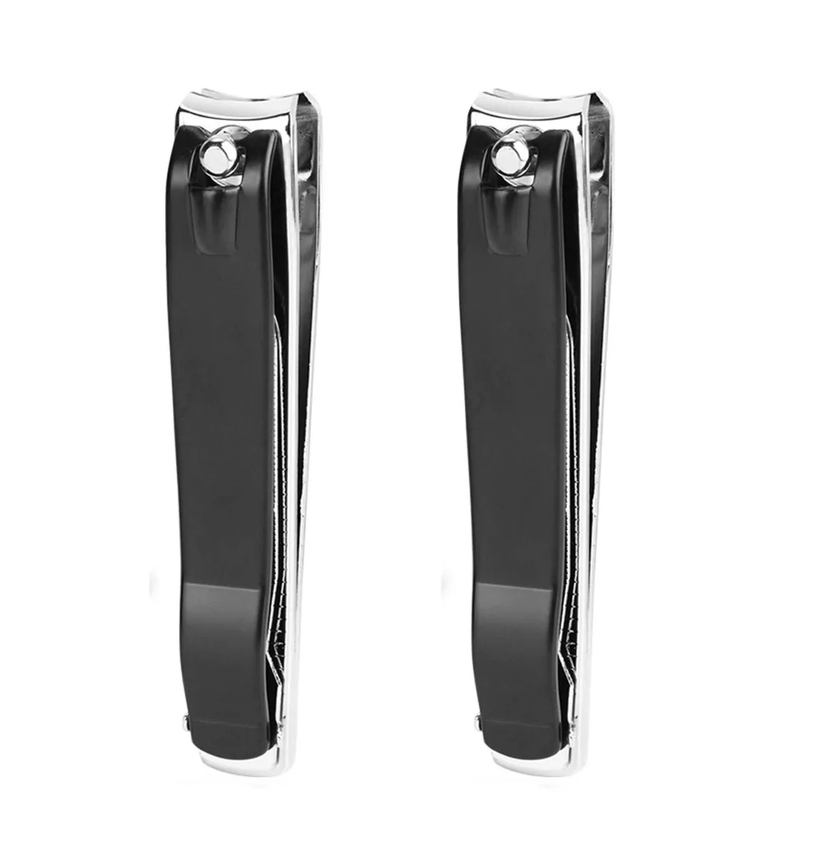 No Sew No Sew TB0005 Nail Clippers 2 Pcs Stainless Steel Curved Blade 360° Rotation — product photo