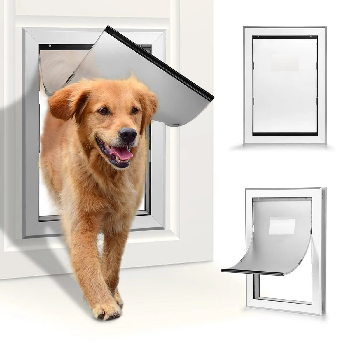 Ownpets Ownpets PET0087 Pet Door 11.6x16.8 in Metal Magnetic Locking Flap — product photo