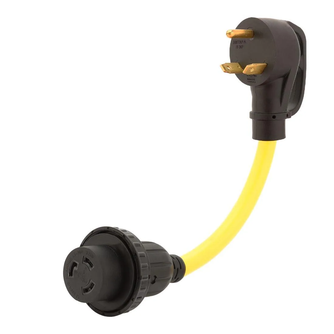 LORDWORLD LORDWORLD TT-30P to L5-30R Adapter 30A 10AWG 1Foot — product photo
