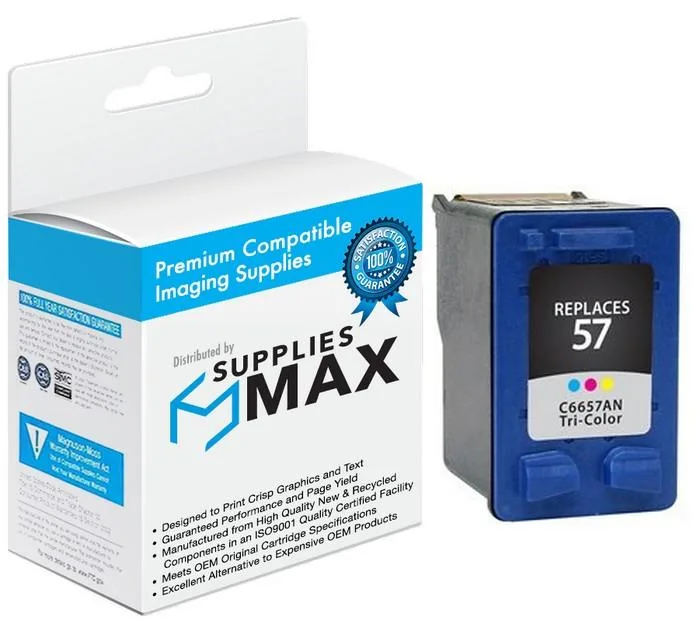 SuppliesMax SuppliesMax HP C6657AN Color Inkjet Cartridge 390 Pages — product photo
