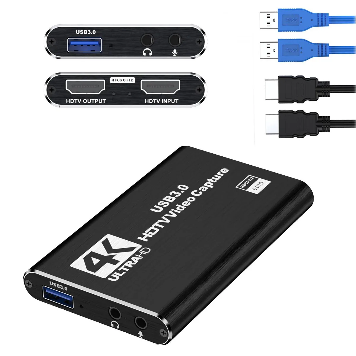 mvthenxi 4K HDMI capture card 1080P 60fps USB 3.0 — product photo