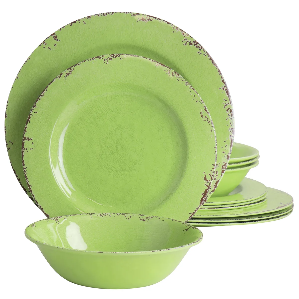 Gibson Gibson 510121010M 12-piece melamine dinnerware set — product photo
