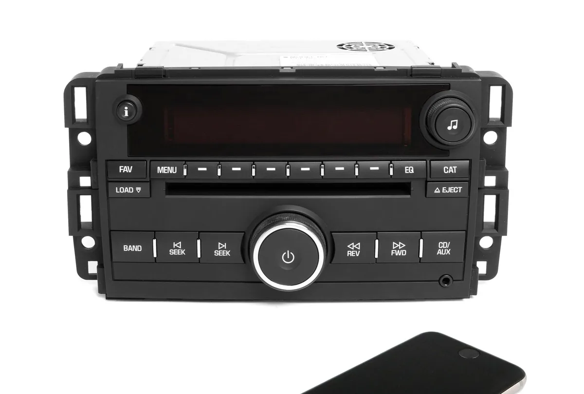 1 Factory Radio 1 Factory Radio 25827118 GMC Acadia 2007-2008 AM FM 6 CD Receiver AUX Bluetooth — product photo