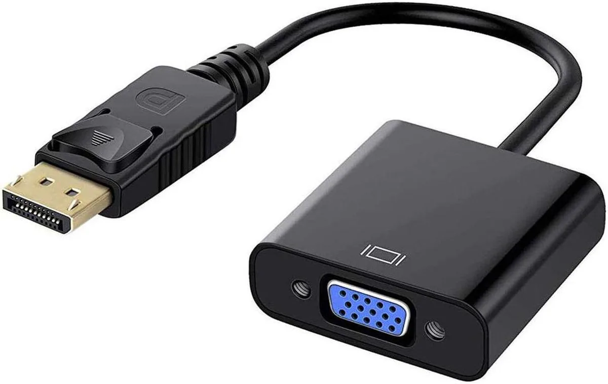 Vszerda Vszerda DisplayPort to VGA adapter male to female black — product photo