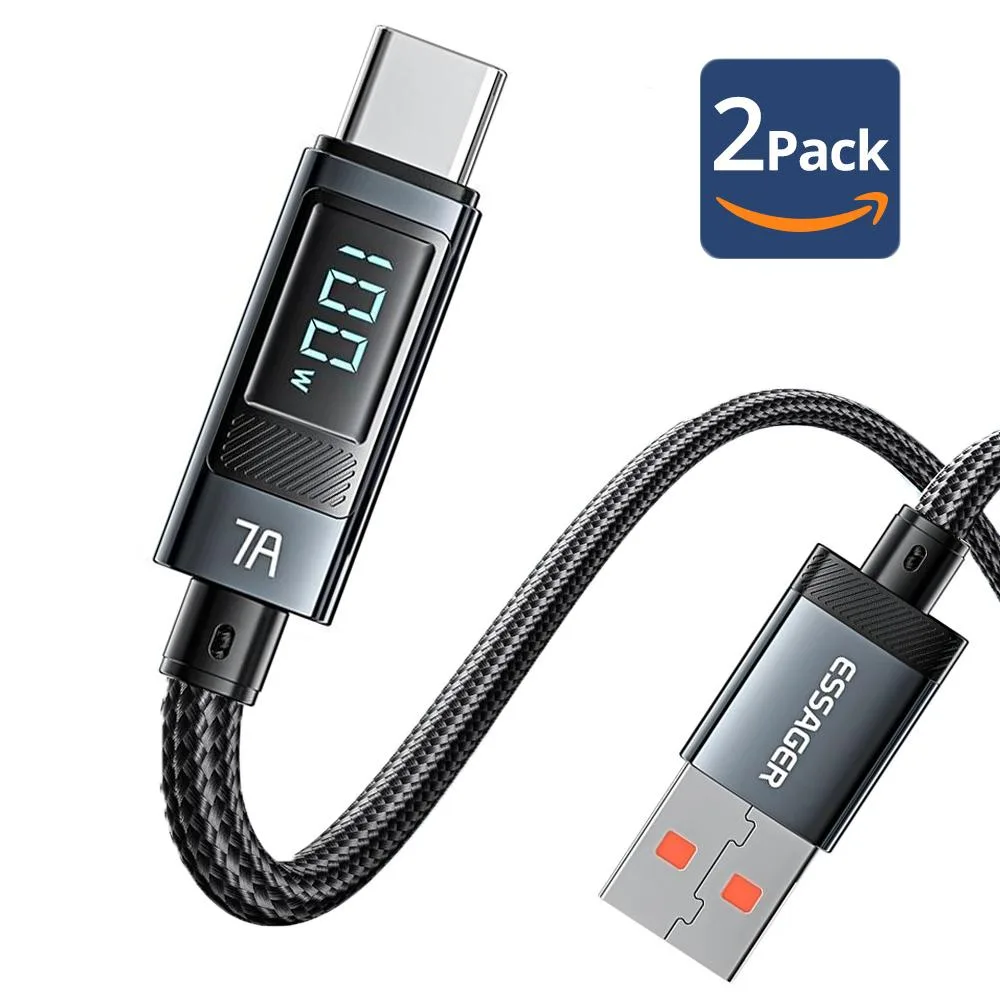 Jansicotek Jansicotek Essager HC7A USB-C Cable 3.3FT 2-Pack 100W LED Display — product photo