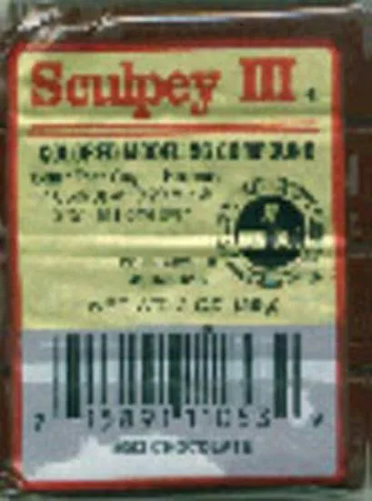POLYFORM POLYFORM Sculpey III Polymer Clay 2oz Chocolate 302 053 — product photo