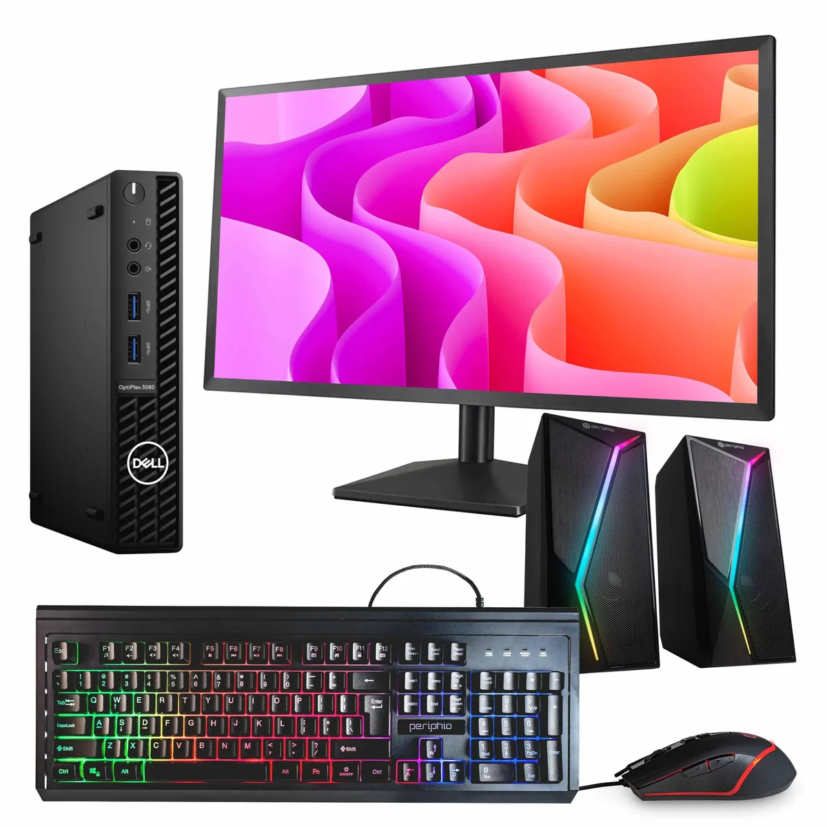 DELL DELL OptiPlex 3080 Mini PC i5-10500T 16GB DDR3 1TB SSD 24" Monitor — product photo