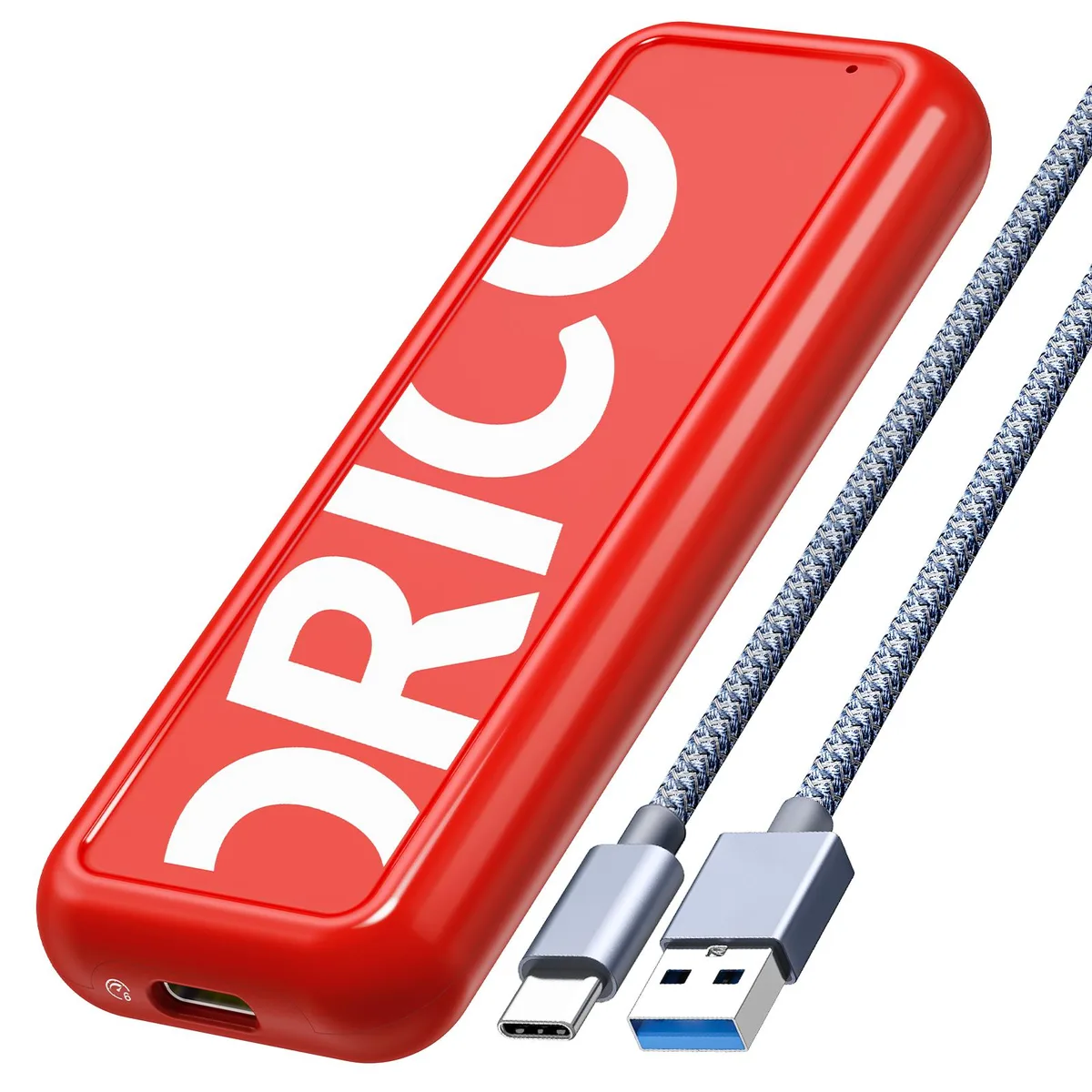 Orico Orico M.2 SATA SSD enclosure USB 3.1 Gen2 Type-C 6Gbps B/M+B key red — product photo