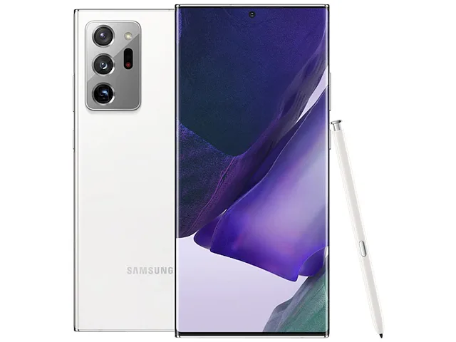 SAMSUNG SAMSUNG SM-N986UZWAXAA Galaxy Note20 Ultra 5G 128GB Mystic White cell phones - unlocked — product photo