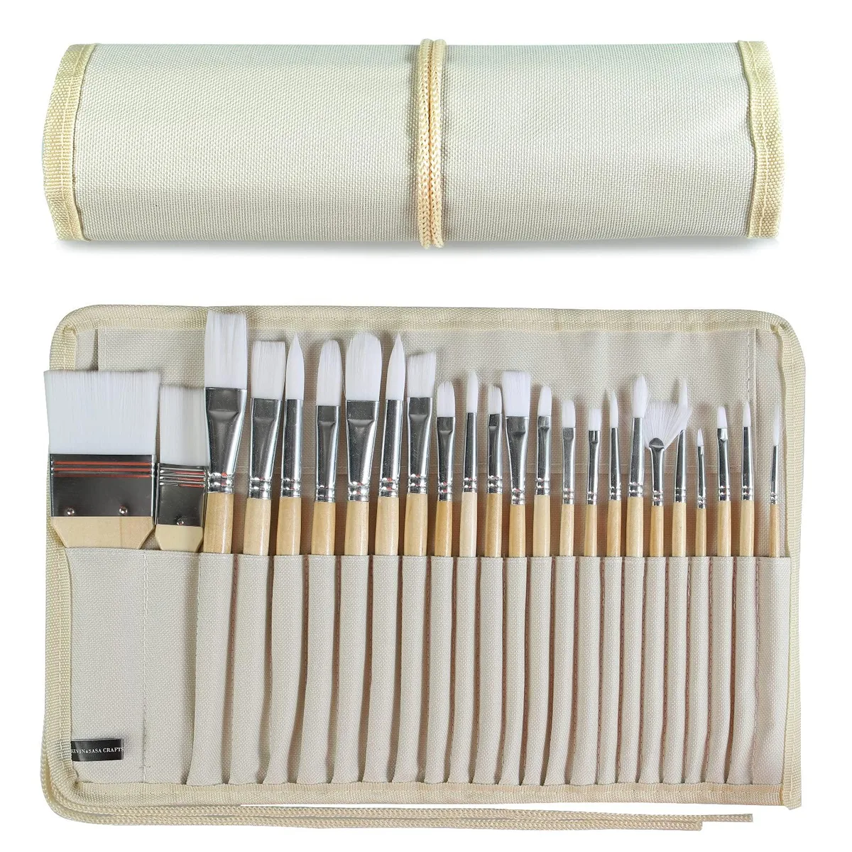  Avery KSS 24-piece paint brush set with canvas case — product photo