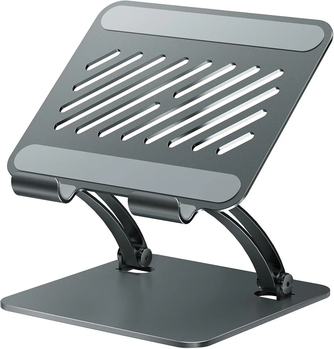 FLEANE FLEANE Tablet Stand Dual Rod Adjustable Aluminum Gray 4.7-16.9 inch — product photo