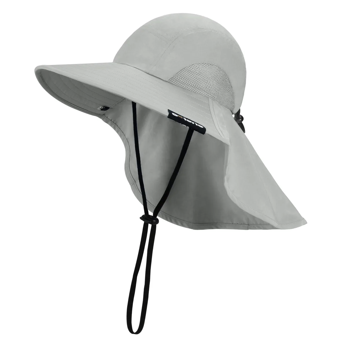 1SLSH910GY UPF 50 Hat with Neck Flap Gray — product photo