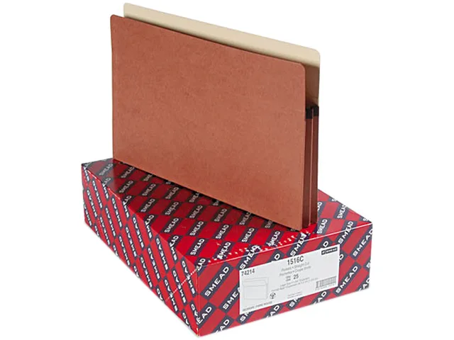 Smead Smead 74214 Legal File Pocket 1.75" Expansion 25/Box — product photo