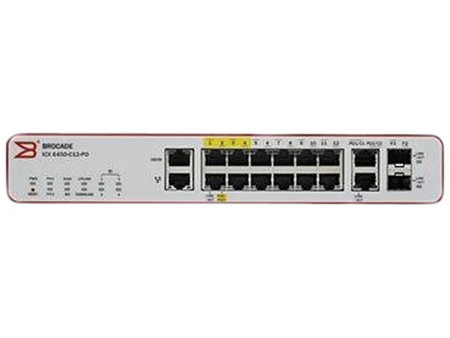 Brocade Brocade ICX6450-C12-PD 12-Port Managed network switch — product photo