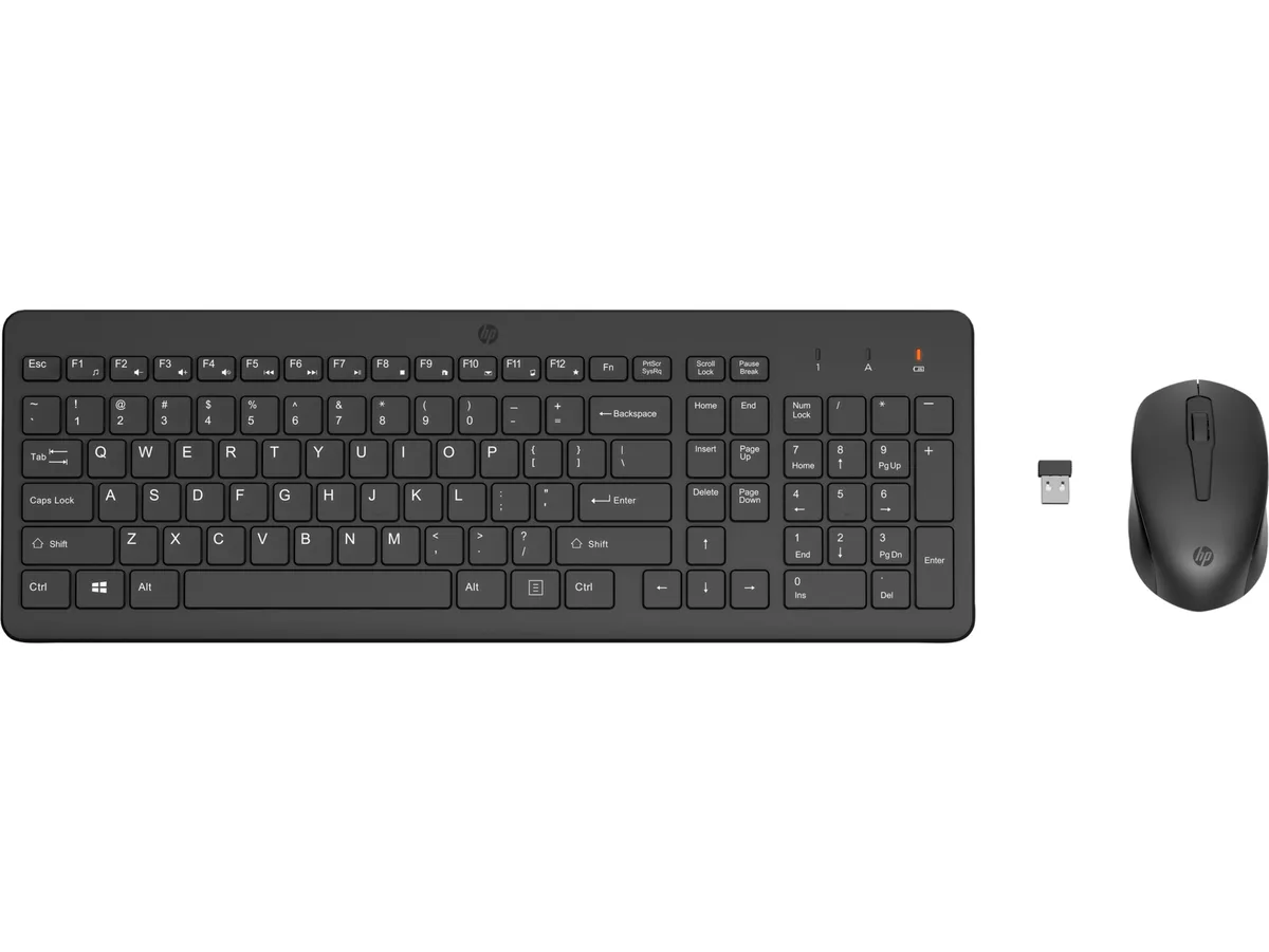 HP HP 330 Wireless Keyboard and Mouse Combo 2V9E6AA#ABL 2.4 GHz 1600 DPI 2.5 mm travel — product photo