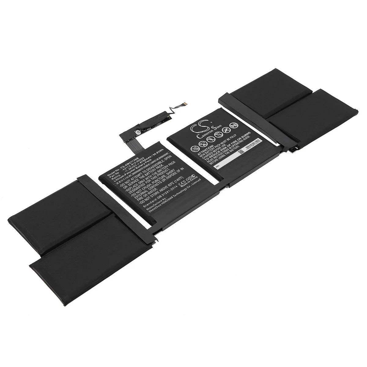 Cameron & Co Cameron & Co DS-CS-AM2113NB laptop battery 8.7 Ah for MacBook Pro 13 16 2016 2017 2019 2020 — product photo