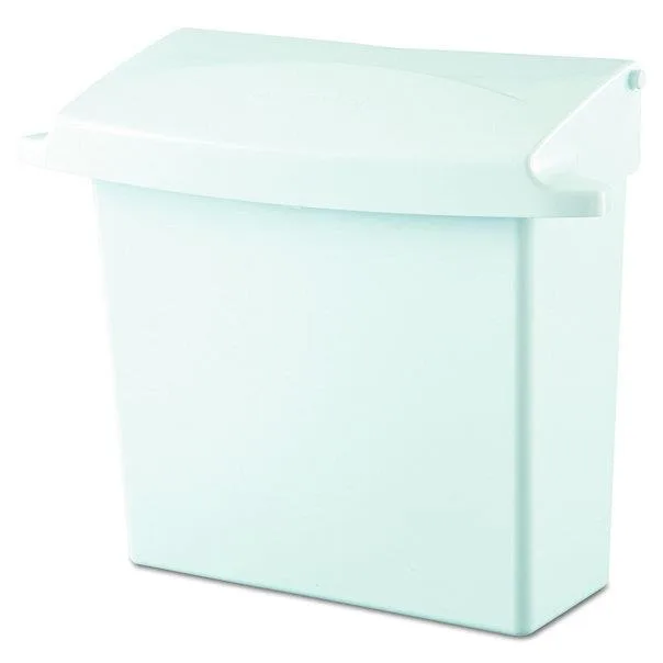 Rubbermaid Commercial Rubbermaid Commercial Sanitary Napkin Receptacle FG614000WHT — product photo