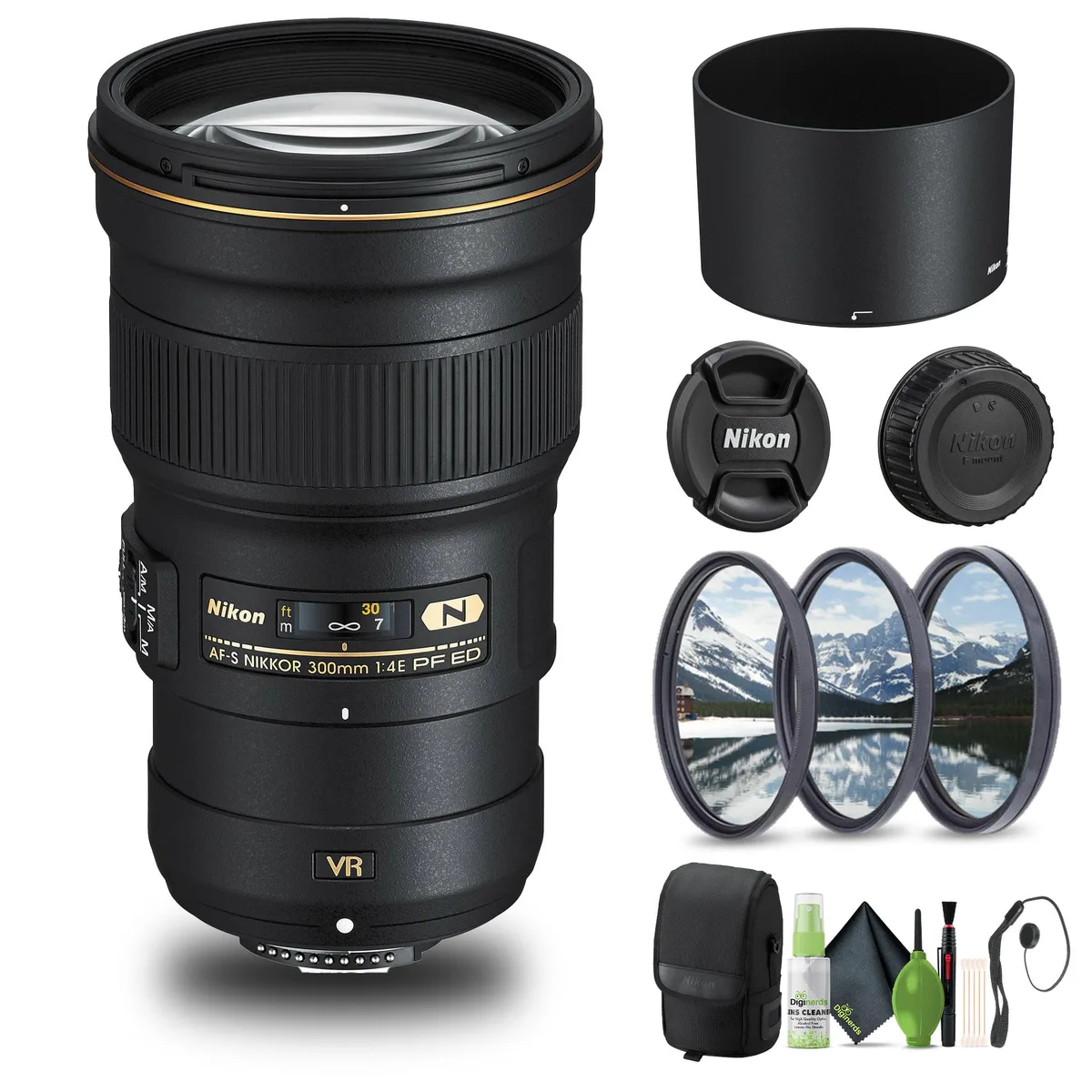 Nikon Inc Nikon AF-S NIKKOR 300mm f/4E PF ED VR Lens Bundle (2223) — product photo