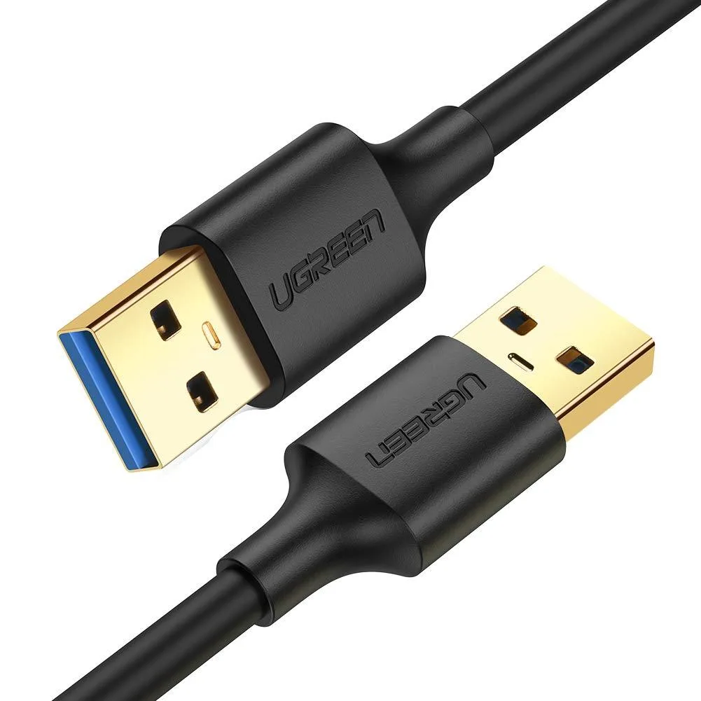 Vszerda Vszerda USB 3.0 male-to-male cable 1.5 ft 5 Gbps braided black model 10369 — product photo