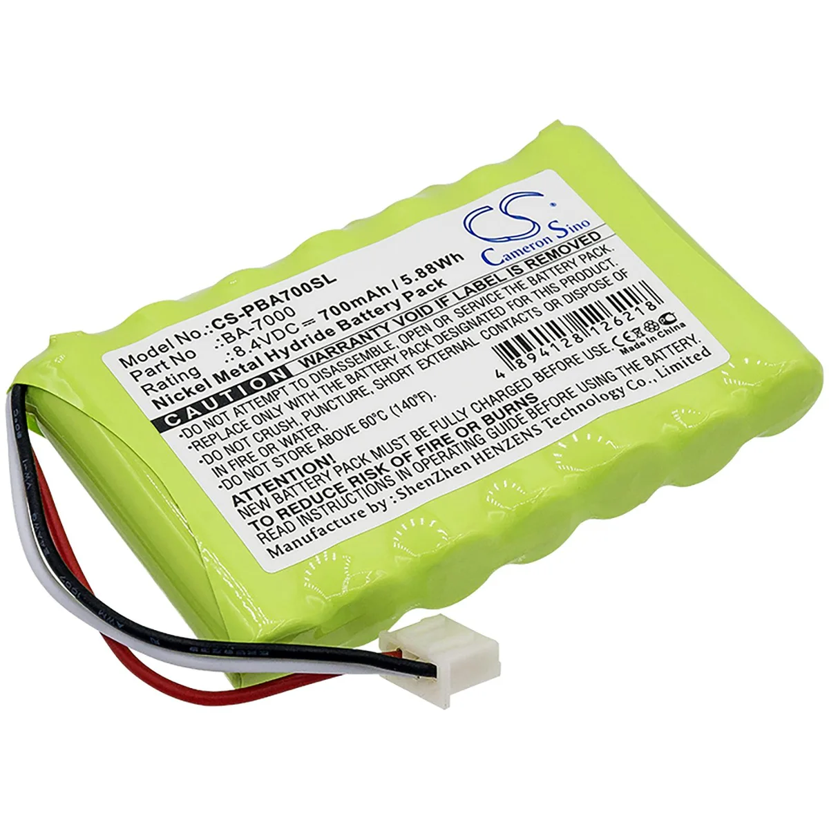 Cameron & Co Cameron & Co DS-CS-PBA700SL Battery 8.4V 700mAh Ni-MH Green — product photo