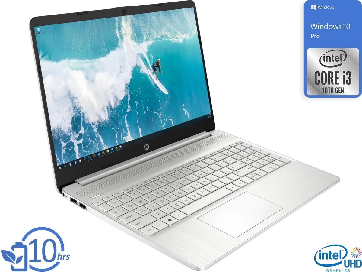 HP HP 15 laptop Core i3-1005G1 8GB 1TB NVMe White Windows 10 Pro — product photo