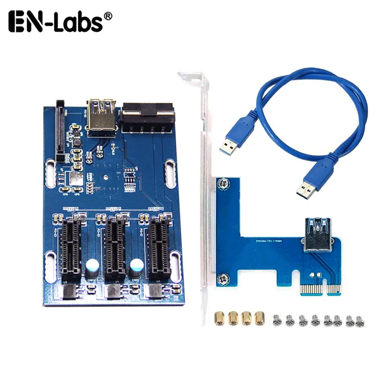 EN-Labs EN-Labs PCIE1X3HUB PCIe 1x to 3 Slot Expansion Card — product photo