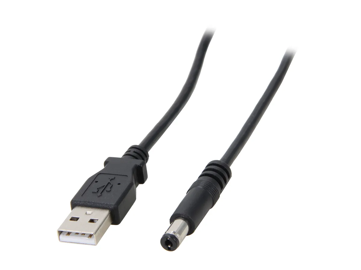 STARTECH STARTECH USB2TYPEM USB to Type M Barrel 5V DC Power Cable 5.5mm 3ft — product photo