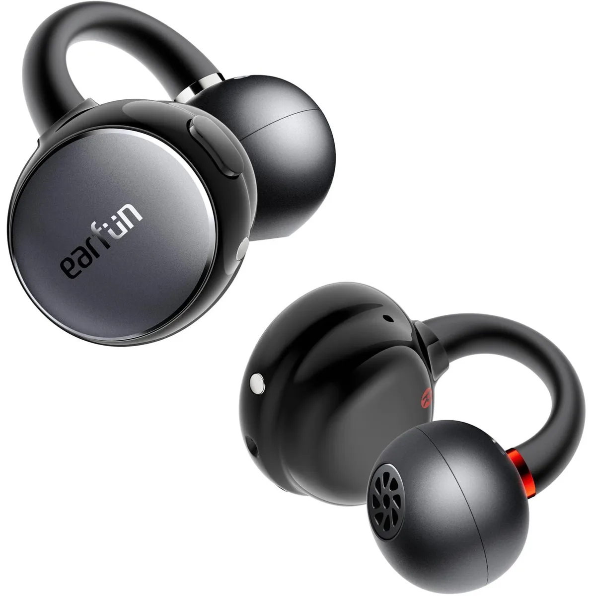 EarFun Clip CW100G Open Ear Headphones Bluetooth 6.0 Silver Grey — product photo