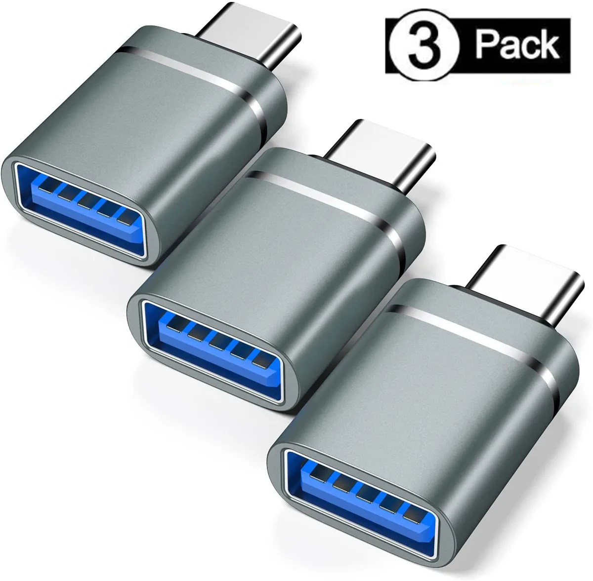 Teamyo Teamyo USB C to USB 3.0 Adapter 3-Pack — product photo