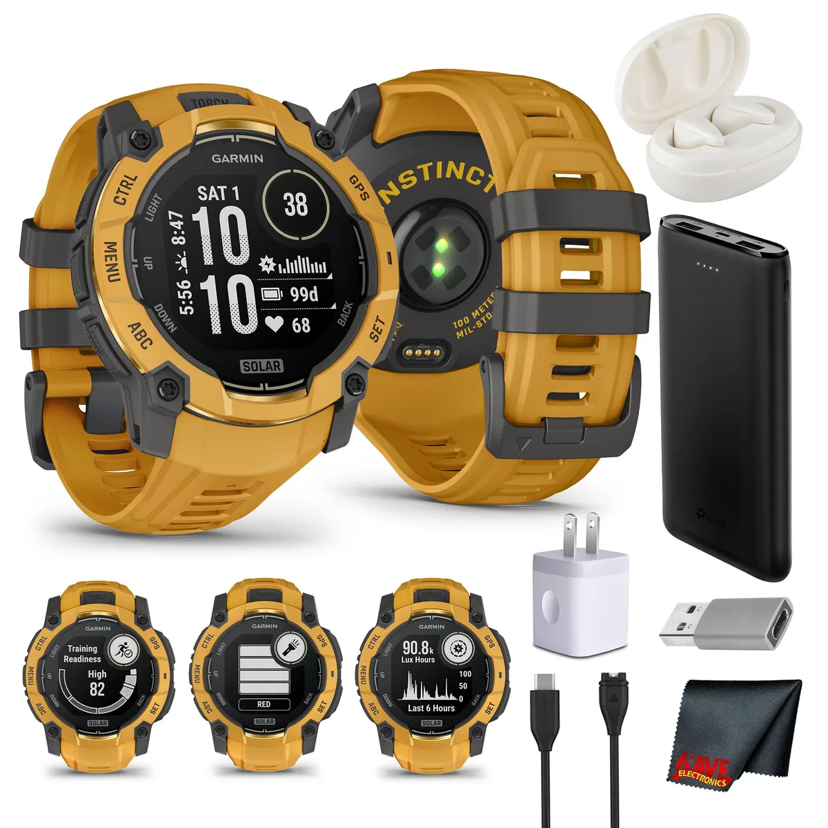 Garmin Garmin Instinct 3 Solar 50mm Sunburst wearable technology — product photo