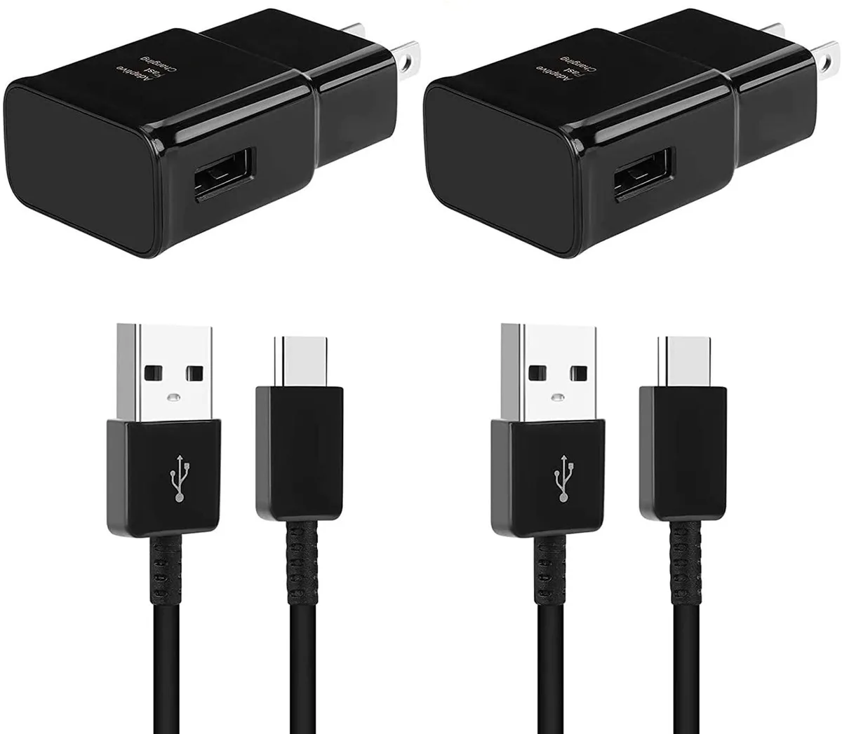 KEHIPI KEHIPI FC181 15W USB-C charger 2×10ft cables — product photo