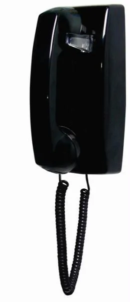 Cortelco Cortelco ITT2554NDL-BK telephone, black wall no dial — product photo