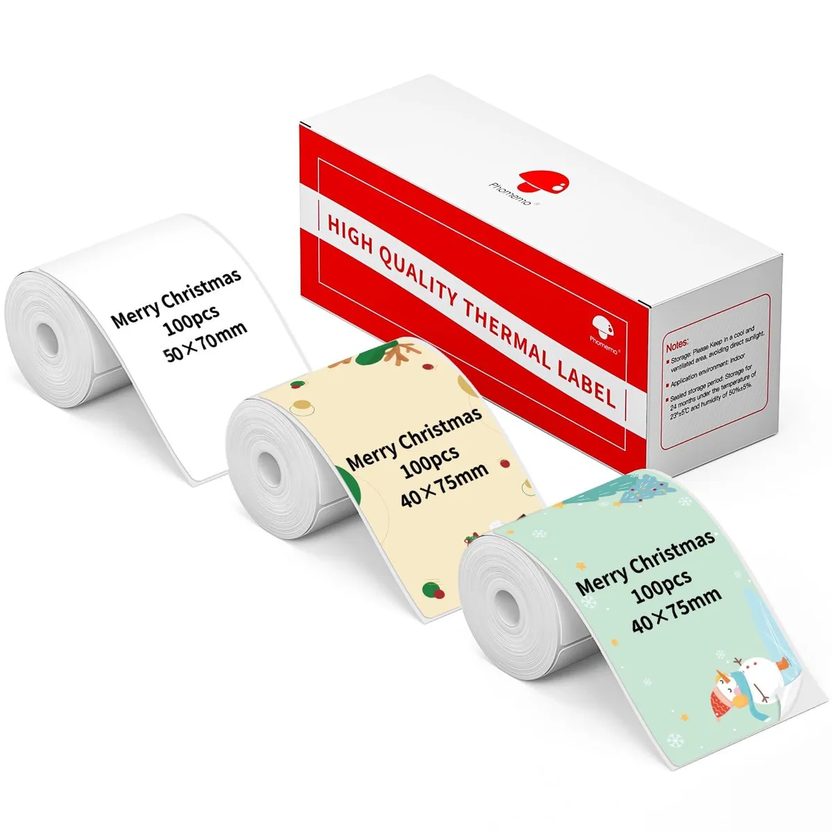  Phomemo KYL-084U-XP-M28 310pcs 3-Roll Thermal Label Sign — product photo