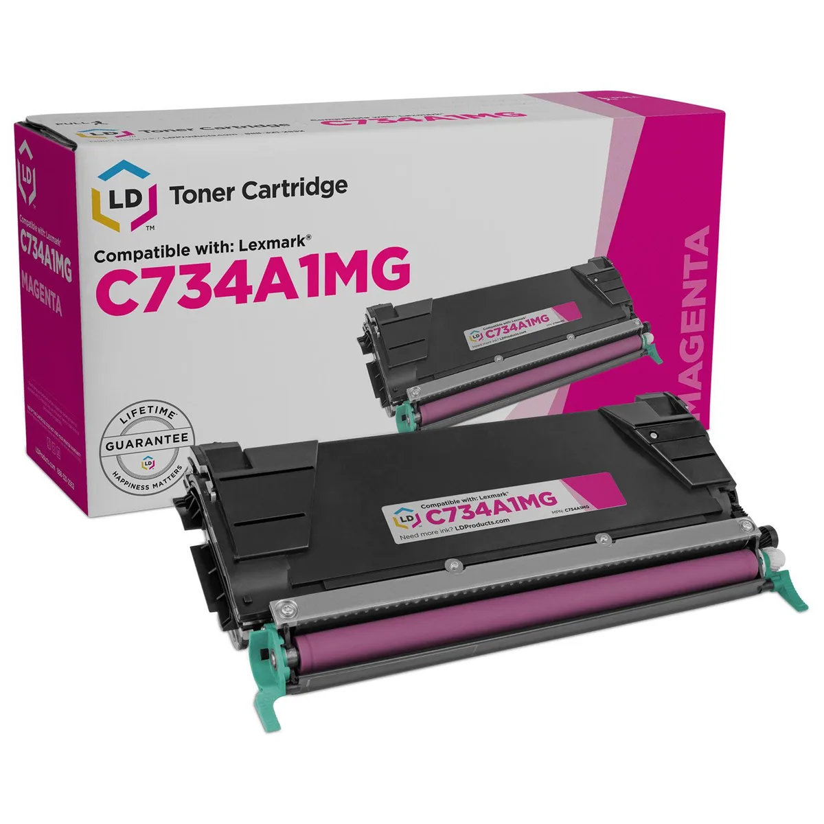 LD Products LD Products Magenta Laser Toner Cartridge C734A1MG — product photo
