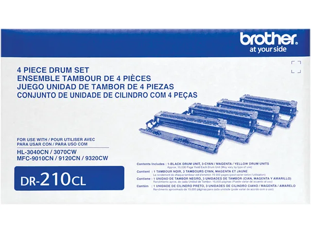 Brother Brother DR210CL 4-Pack Drum Units CMYK 15000 Pages — product photo