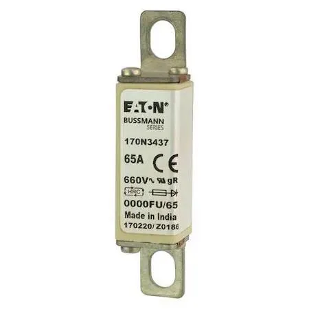 Bussmann Bussmann 170N3437 Semiconductor Fuse 65A 660V AC Bolt-On — product photo
