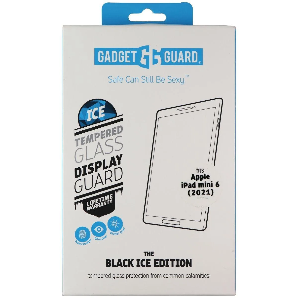 Invisible Gadget Guard Invisible Gadget Guard Black Ice Tempered Glass Cover for iPad mini 6 8.3 in 2021 Clear — product photo