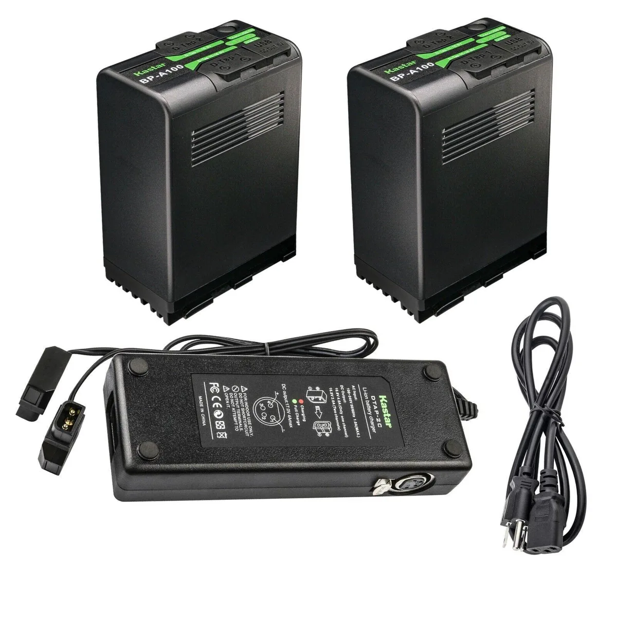 Kastar Kastar BP-A100 2-Pack 98Wh Battery &amp; Dual D-Tap Charger — product photo
