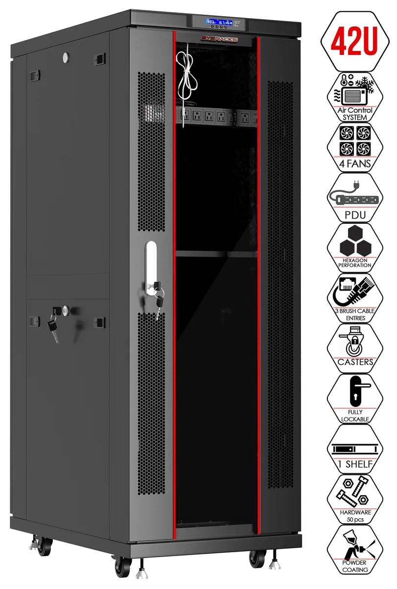 SYSRACKS SYSRACKS SRF 42.800 42U 32-Inch Deep Server Rack — product photo