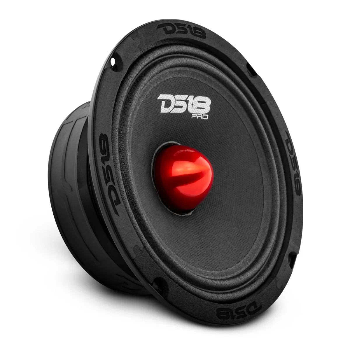  DS18 PRO-GM6B 6.5" Midrange Red Aluminum Bullet 480W Max 140W RMS 8 Ohms Car Speaker — product photo