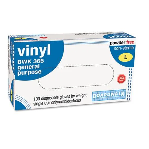 Boardwalk Boardwalk Vinyl Gloves Clear Large 2.6 mil 100/Box 365LBX — product photo
