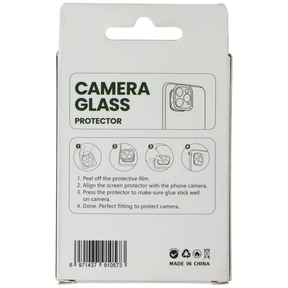 Lito Children’s Wear Lito Children’s Wear Camera Glass Protector Samsung Galaxy Note20 Ultra 5G Black — product photo