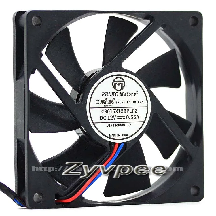 Zyvpee Zyvpee C8015X12BPLP2 80*15mm 3-pin case fan — product photo