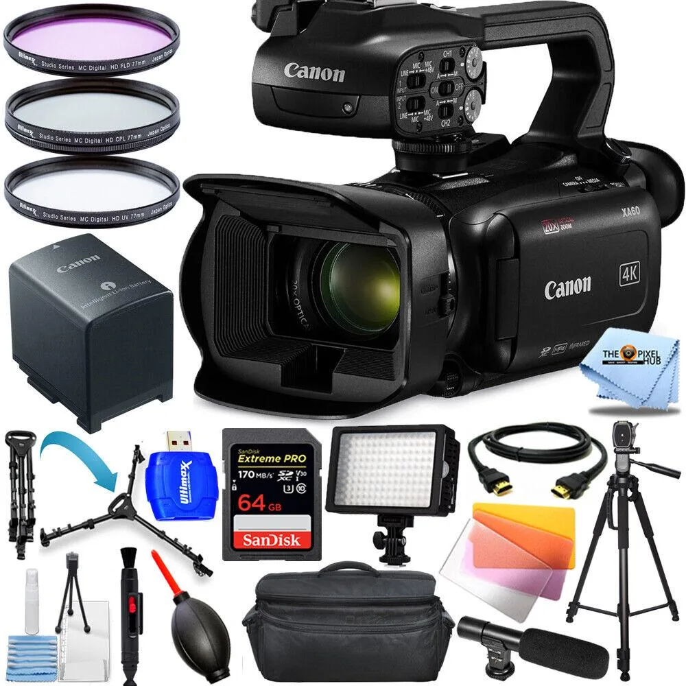 Canon International Canon XA60 Professional Camcorder 14PC Accessory Bundle — product photo