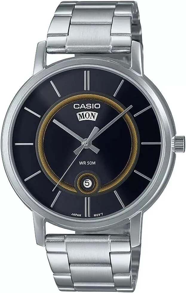 CASIO CASIO MTP-B120D-1A 41mm Stainless Steel Black Dial Quartz Watch — product photo