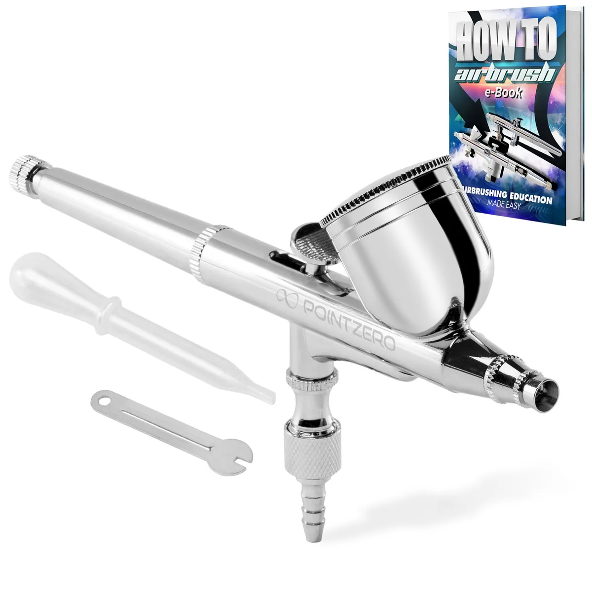 POINTZERO POINTZERO PZ-260 Dual-action Airbrush .3mm Nozzle 7cc Gravity-feed — product photo