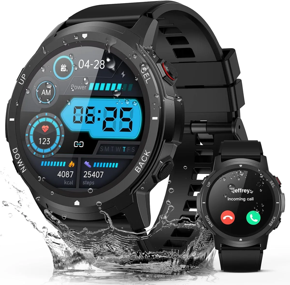 Hitoor Hitoor S52 Smart Watch 1.43" 360x360 Bluetooth 5.2 380mAh 7d 25d standby 110 sports 3ATM wearable technology — product photo
