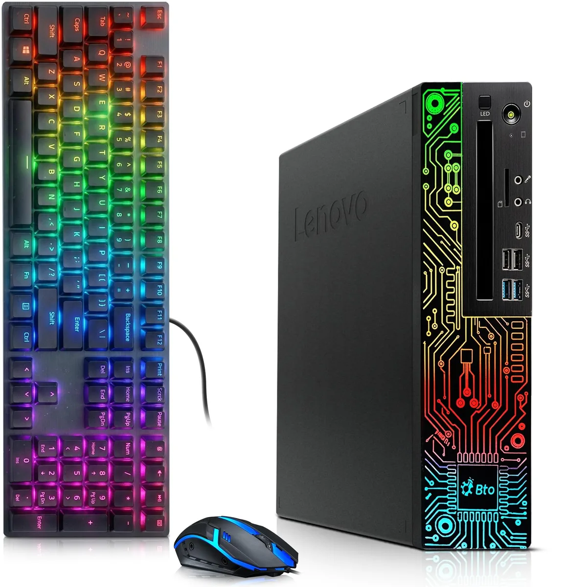 Lenovo Lenovo Desktop PC i5-8500 16GB DDR4 256GB SSD 500GB HDD GT 1030 Win 11 Pro SFF — product photo
